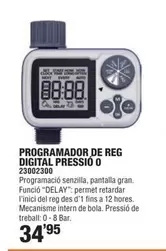 Oferta de Programador De Reg Digital Pressio O 23002300 por 34,95€ en Optimus