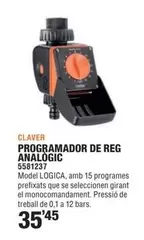 Oferta de Claver - Programador De Reg Analogic por 35,45€ en Optimus
