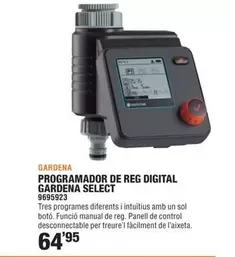 Oferta de Gardena - Programador De Reg Digital por 64,95€ en Optimus