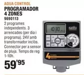 Oferta de Programador 4 Zones por 59,95€ en Optimus