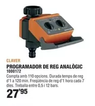 Oferta de Claver - Programador De Reg Analogic por 27,95€ en Optimus