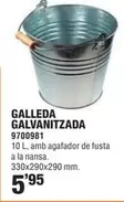 Oferta de Galleda Galvanitzada 9700981 por 5,95€ en Optimus