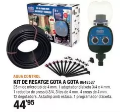Oferta de Control - Kit De Regatge Gota A Gota por 44,95€ en Optimus