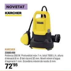Oferta de Kärcher - Bombes Supmergible Aigues Brutes por 72,95€ en Optimus