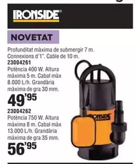 Oferta de Ironside - Profuintiat Maxima De Submergir 7 M. Conexions 23004261 por 49,95€ en Optimus