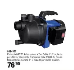 Oferta de Potécnica 600 W. Autospiriant por 76,95€ en Optimus