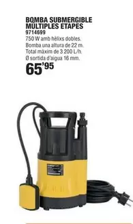 Oferta de Total - Bomba Submergible Multiples Étapes por 65,95€ en Optimus