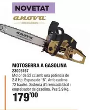 Oferta de Anova - Motosierra A Gasolina por 179€ en Optimus