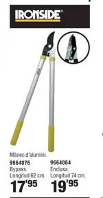 Oferta de Ironside - Tisores Poda Tallabranques Dues Mans por 17,95€ en Optimus