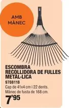 Oferta de Escombra Recollidora De Fulles Metal-lica por 7,95€ en Optimus