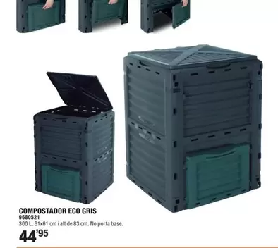 Oferta de Compostador Eco Gris por 44,95€ en Optimus