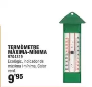 Oferta de Termometre Maxima-minima por 9,95€ en Optimus