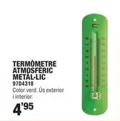 Oferta de Termometre Atmosferic Metal-lic por 4,95€ en Optimus