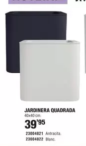 Oferta de Antracita - Jardinera Quadrada por 39,95€ en Optimus