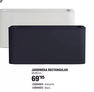 Oferta de Antracita - Jardinera Rectangular por 69,95€ en Optimus