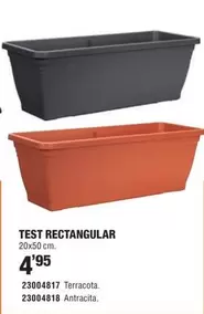 Oferta de Antracita - Test Rectangular por 4,95€ en Optimus