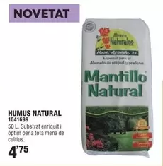 Oferta de Humus Natural por 4,75€ en Optimus