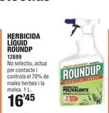 Oferta de Roundp - Herbicida Liquid por 16,45€ en Optimus