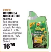 Oferta de Compo - Herbicida No Selectiu por 16,95€ en Optimus