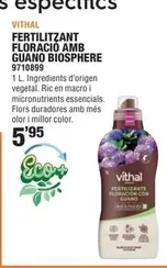 Oferta de Vithal - Fertilitzant Floracio Amb Guano Biosphere por 5,95€ en Optimus