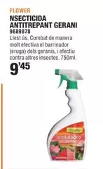 Oferta de Flower - Insecticida Antitrepant Gerani por 9,45€ en Optimus