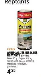 Oferta de Preben - Antiplagues Insectes Reptants por 4,25€ en Optimus