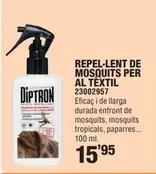 Oferta de Repel-Lent De Mosquits Per Al Textil por 15,95€ en Optimus