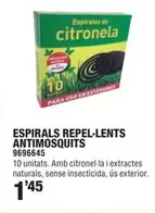 Oferta de Espirals Repel-Lents Antimosquits por 1,45€ en Optimus