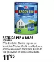 Oferta de Raticida Per A Talps por 11,95€ en Optimus