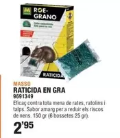 Oferta de Massó - Raticida En Gra por 2,95€ en Optimus