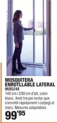 Oferta de Mosquitera Enrotllable Lateral por 99,95€ en Optimus