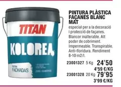 Oferta de Mattel - Pintura Plástica Facanes Blanc por 24,5€ en Optimus