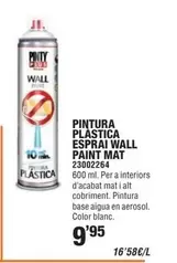 Oferta de Pintura Plastica Esprai Wall Paint Mat por 9,95€ en Optimus