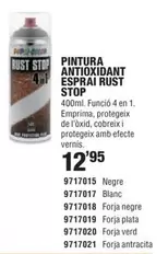 Oferta de Antracita - Pintura Antioxidant Esprai Rust por 12,95€ en Optimus