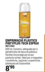 Oferta de Pintyplus - Emprimacio Plástics por 8,95€ en Optimus
