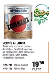 Oferta de Titanlux - Vernis A L'aigua por 19,95€ en Optimus
