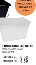 Oferta de Funda Cubeta Pintar por 5,5€ en Optimus