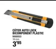 Oferta de Cuter Auto Lock Bicomponent Plástic por 3,95€ en Optimus