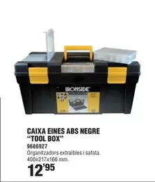 Oferta de Ironside - Caixa Eines Abs Negre "tool Box" por 12,95€ en Optimus