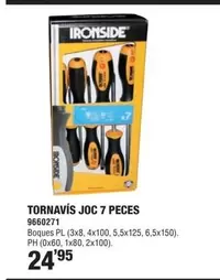 Oferta de Ironside - Tornavis Joc 7 Peces por 24,95€ en Optimus