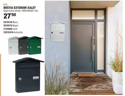 Oferta de Btv - Busta Exterior Xalet por 27,5€ en Optimus