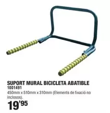 Oferta de Suport Mural Bicicleta Abatible por 19,95€ en Optimus