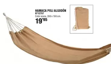 Oferta de Hamaca Poli Algodón por 19,95€ en Cifec