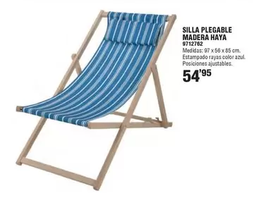 Oferta de Silla Plegable Madera Haya por 54,95€ en Cifec