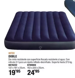 Oferta de Intex - Doble por 19,95€ en Cifec