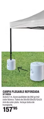 Oferta de Carpa Plegable Reforzada por 157,95€ en Cifec