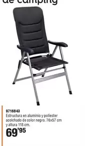 Oferta de Sillas Plegables De Camping por 69,95€ en Cifec
