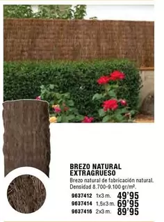 Oferta de Brezo Natural Extragrueso por 49,95€ en Cifec