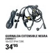 Oferta de Guirnalda Extensible Negra por 34,95€ en Cifec