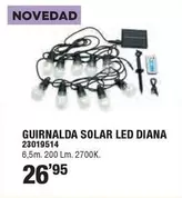 Oferta de Guirnalda Solar Led Diana por 26,95€ en Cifec